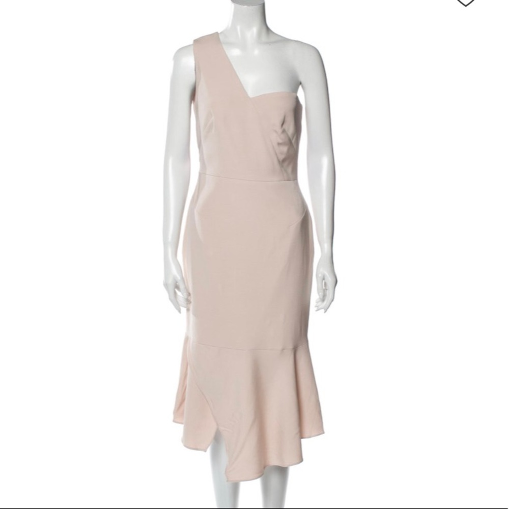 Karen Millen One Shoulder Asymmetric Hem Dress